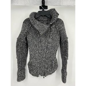 Women's Zip Up Knit Sweater Cardigan Size S